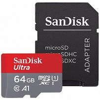 SANDISK ULTRA MICROSDXC 64GB, A1, UHS-1, 100MB/s R