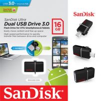  Sandisk Dual Drive OTG USB 3.0 - 32GB - Hitam