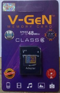 Micro SD Card 16GB +Adapter - Class 6
